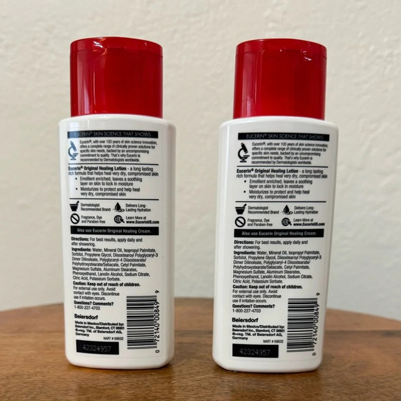 2 Pack - Eucerin Original Healing Lotion, 5 OZ - Picture 3 of 3